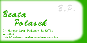 beata polasek business card